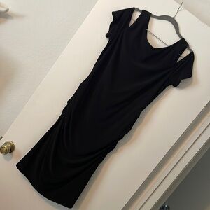 Little Black Dress with Shoulder Cut Outs